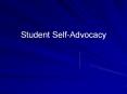 Student Self-Advocacy PowerPoint PPT Presentation
