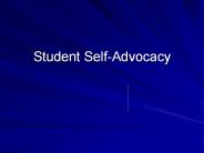 Student Self-Advocacy