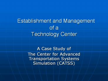 Establishment%20and%20Management%20of%20a%20Technology%20Center