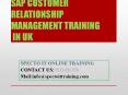 SAP CUSTOMER RELATIONSHIP MANAGEMENT ONLINE TRAINING IN UK PowerPoint PPT Presentation