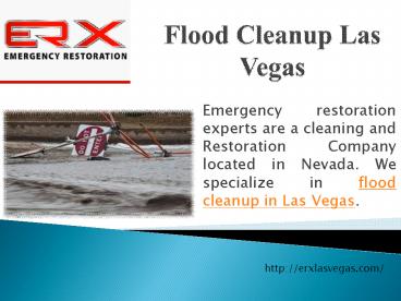 Flood Cleanup Las Vegas