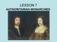 AUTHORITARIAN MONARCHIES PowerPoint PPT Presentation