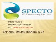 sap abap online training in uk with placements