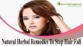 Natural Herbal Remedies To Stop Hair Fall And Hair Loss