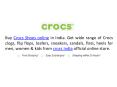 Crocs exclusive shoes collection online PowerPoint PPT Presentation