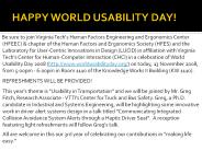 HAPPY WORLD USABILITY DAY!