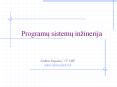 Programu sistemu in PowerPoint PPT Presentation