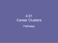 4.01 Career Clusters PowerPoint PPT Presentation