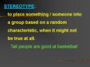 STEREOTYPE: