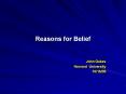 Reasons%20for%20Belief PowerPoint PPT Presentation