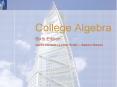 College Algebra PowerPoint PPT Presentation