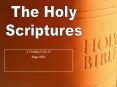 The Holy PowerPoint PPT Presentation