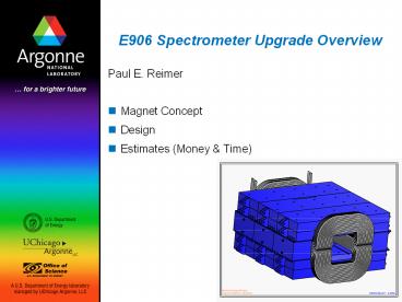 E906 Spectrometer Upgrade Overview