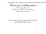 PPT – The Declaration of Independence PowerPoint presentation | free to ...