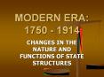 MODERN ERA: 1750 - 1914 PowerPoint PPT Presentation