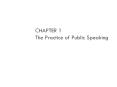 CHAPTER 1 The Practice of Public Speaking PowerPoint PPT Presentation
