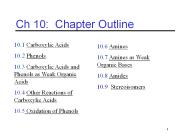 Ch 10: Chapter Outline