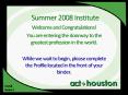 Summer 2008 Institute PowerPoint PPT Presentation