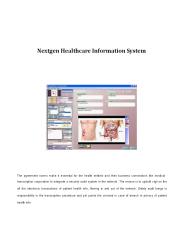 Nextgen Healthcare Information System