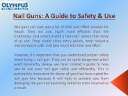 Nail Guns: A Guide to Safety & Use