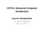 CPE731:%20Advanced%20Computer%20Architecture%20Course%20Introduction