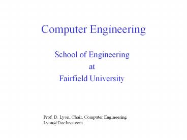 Computer Engineering presentation | free to download