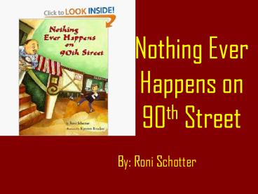 Nothing Ever Happens on 90th Street