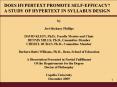 DOES HYPERTEXT PROMOTE SELF-EFFICACY? PowerPoint PPT Presentation