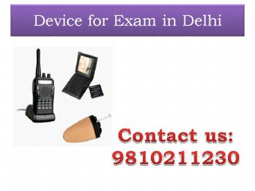 Nano Earpiece in Delhi,9810211230