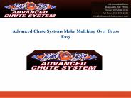 Advanced Chute Systems Make Mulching Over Grass Easy