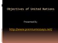 Objectives of United Nations PowerPoint PPT Presentation