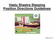 Vastu Shastra Sleeping Position Directions Guidelines