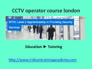 Upskilling Door Supervisor Course cctv training london