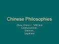Chinese Philosophies PowerPoint PPT Presentation