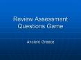 Review Assessment Questions Game PowerPoint PPT Presentation