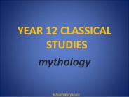 YEAR 12 CLASSICAL STUDIES