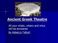 Ancient Greek Theatre PowerPoint PPT Presentation