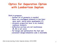 Optics for Separation Option