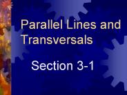 Parallel Lines and Transversals