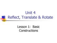 Unit 4 Reflect, Translate