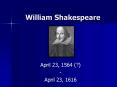 William Shakespeare PowerPoint PPT Presentation