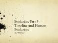 Evolution Part 3  PowerPoint PPT Presentation
