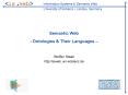 Semantic Web - Ontologies PowerPoint PPT Presentation