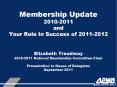 Membership Update 2010-2011 and Your Role In Success of 2011-2012 PowerPoint PPT Presentation