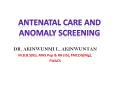 ANTENATAL CARE AND ANOMALY SCREENING PowerPoint PPT Presentation