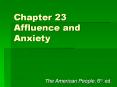 Chapter 23 Affluence and Anxiety PowerPoint PPT Presentation