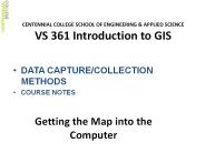 Getting the Map into the Computer