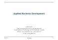 Applied Business Development PowerPoint PPT Presentation