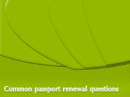 Common passport renewal questions