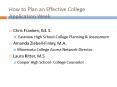 How to Plan an Effective College Application Week PowerPoint PPT Presentation